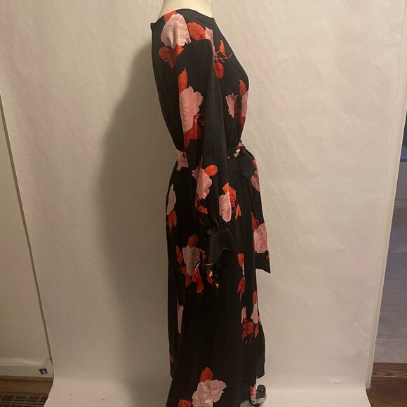 Who What Wear Black Floral Dress Women's XL - Picture 2 of 4